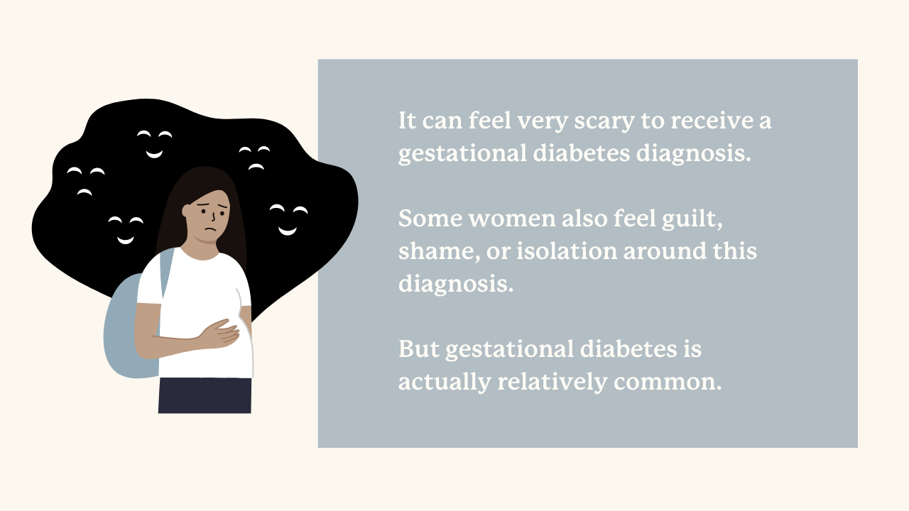 some women feel shame over a gestational diabetes diagnosis